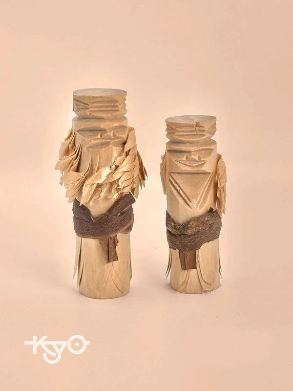 K10112 - Ainu wooden doll by Imakichi Akibe 秋辺今吉