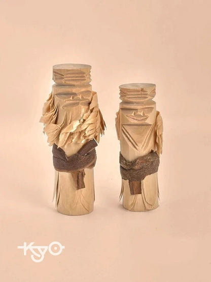 K10112 - Ainu wooden doll by Imakichi Akibe 秋辺今吉