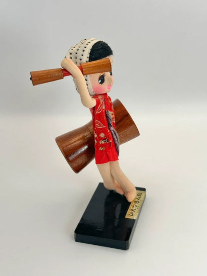 FT85 - Vintage Folktoy doll︱Hietsuki Odori ひえつき踊り