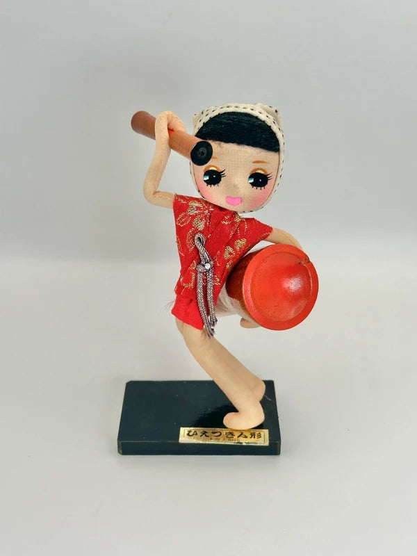 FT85 - Vintage Folktoy doll︱Hietsuki Odori ひえつき踊り