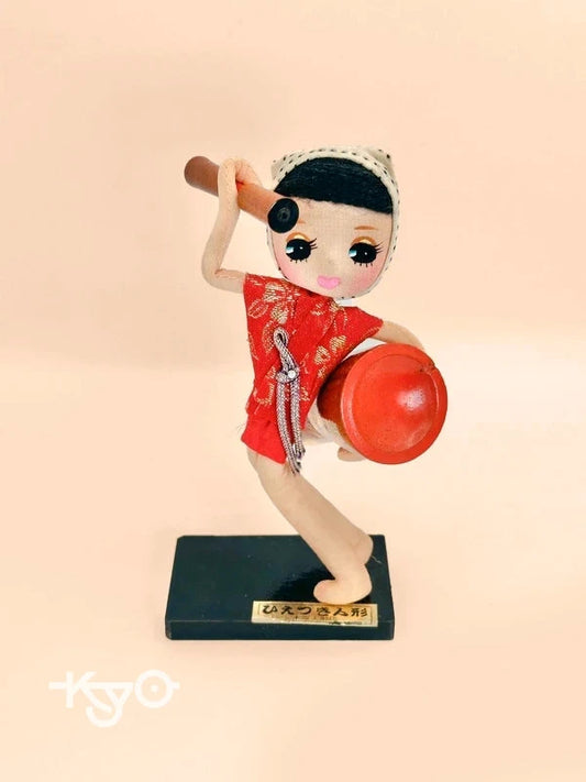FT85 - Vintage Folktoy doll︱Hietsuki Odori ひえつき踊り