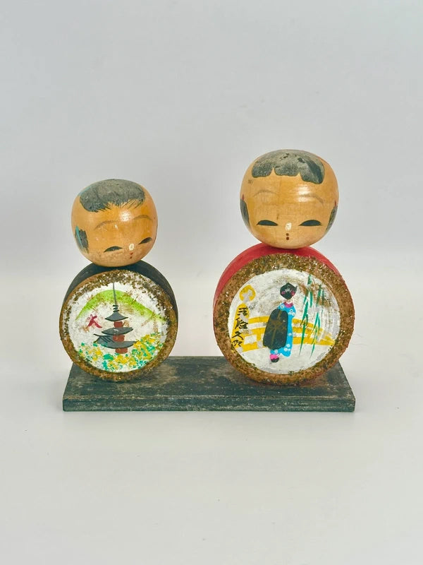 FT88 - Kyoto omiyage kokeshi doll︱Pagoda 五重塔