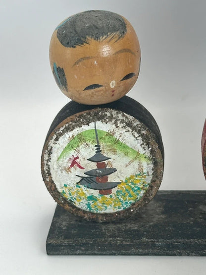 FT88 - Kyoto omiyage kokeshi doll︱Pagoda 五重塔