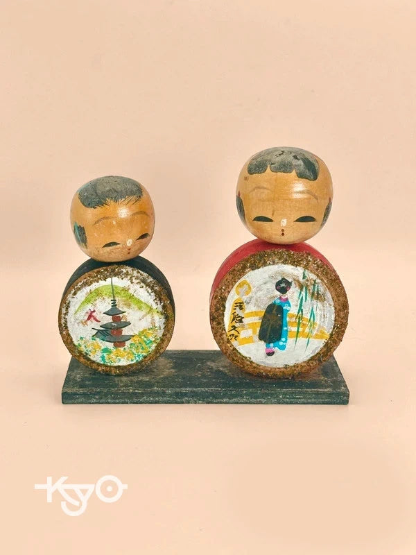 FT88 - Kyoto omiyage kokeshi doll︱Pagoda 五重塔