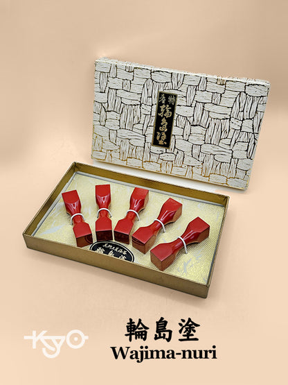 TB76 - Japanese chopstick rests - Wajima-nuri 輪島塗