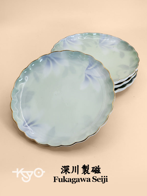 TB66 -  Small Porcelain Dishes by Fukagawa Seiji 深川製磁