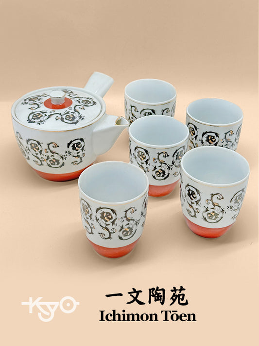 TB71 - Japanese Teapot Set Ichimon Tōen 一文陶苑