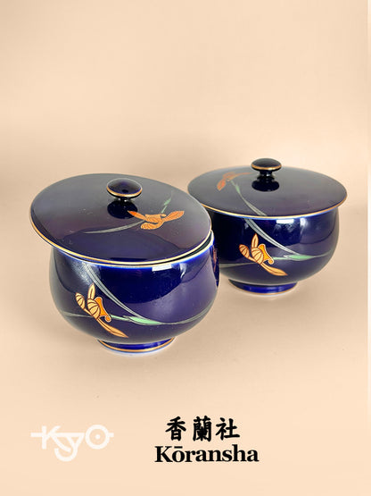 TB74 - Arita-yaki Lidded Teacup Kōransha  香蘭社