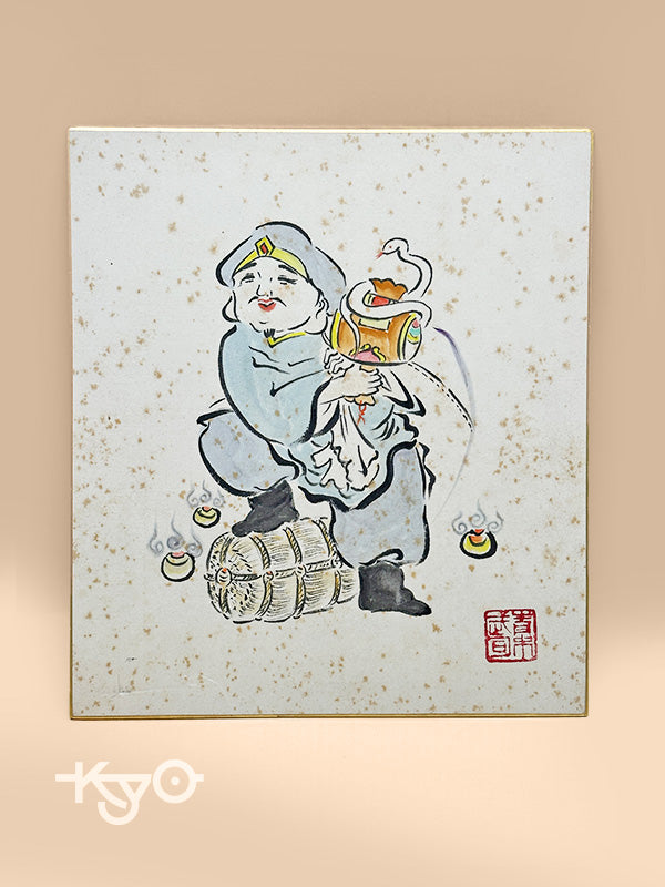 SHP162 - Japanese Shikishi Artwork – Daikokuten 大黒天