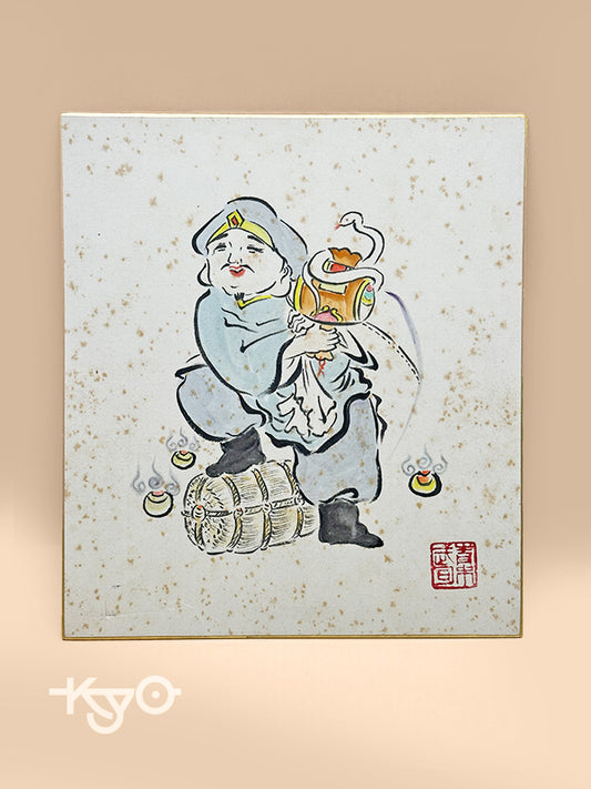 SHP162 - Japanese Shikishi Artwork – Daikokuten 大黒天