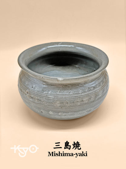TC03 - Mishima-yaki Tea ceremony Kensui Waste-water bowl 建水