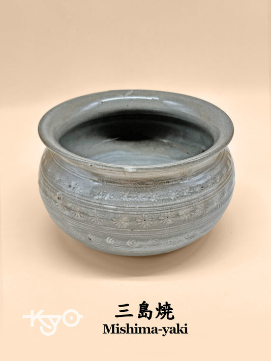 TC03 - Mishima-yaki Tea ceremony Kensui Waste-water bowl 建水