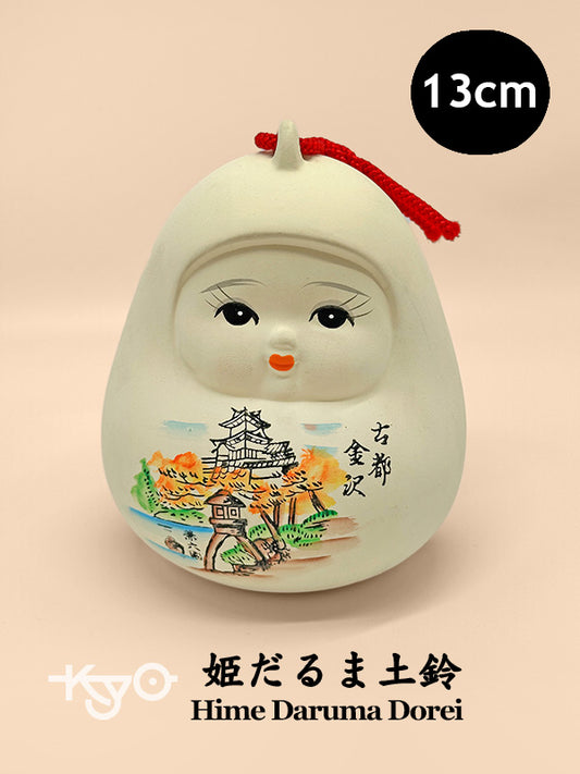 CB082 - Kanazawa Hime Daruma Dorei Bell 金沢 姫だるま土鈴
