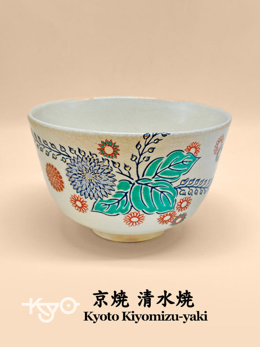TC08 - Kyoto Kiyomizu-yaki Matcha Bowl Chawan 京焼