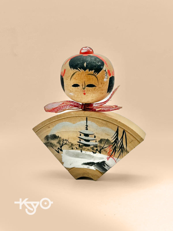 Poupée kokeshi japonaise vintage