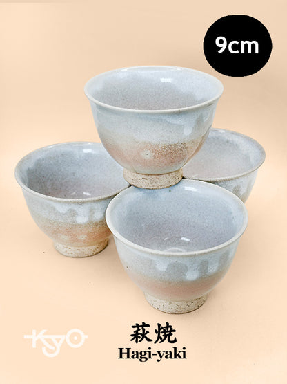 TB216 -  Hagi-yaki Tea Cup set by Tenpōzan 萩焼