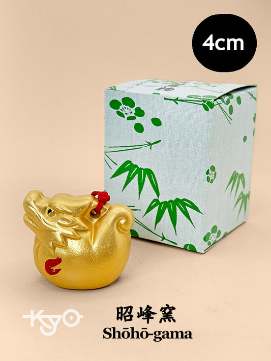CB213 - Dragon Dorei Clay Bell by Shōhō-gama 昭峰窯