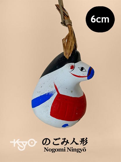 CB243 - Campana de arcilla Dorei Nogomi ningyō のごみ人形