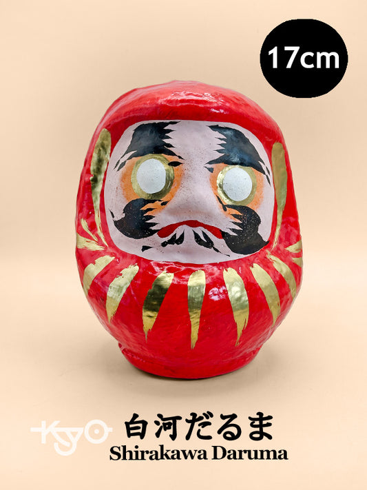 FT314 - Juguete Folklórico Japonés Artesanía Daruma de Shirakawa 白河だるま