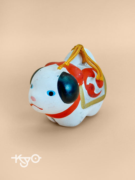 CB022 - Clay bell ornament Dorei Gion Mamori Inu 祇園守犬