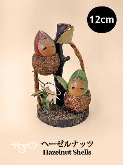 K10207 - Omiyage Kokeshi of Autumn Hazelnut