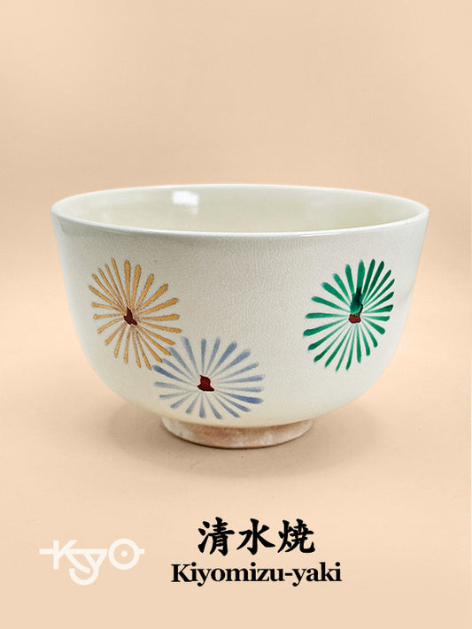 TC40 -  Kiyomizu-yaki Chawan matcha bowl 清水焼