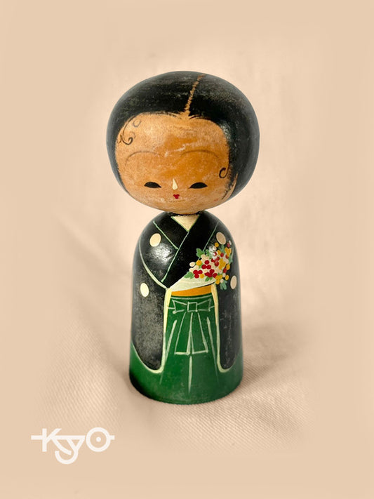 poupée japonaise vintage bobble kokeshi sosaku