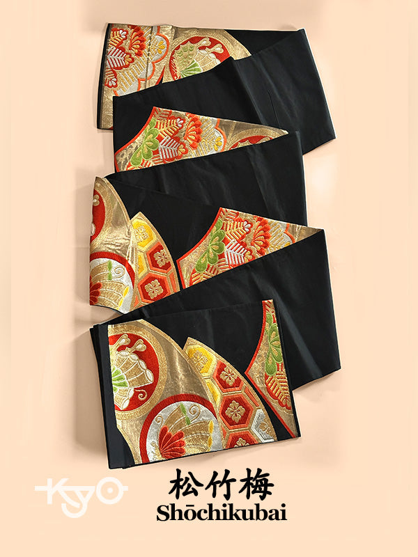 FA19 - Shōchikubai Seda Fukuro Obi 正絹 袋帯