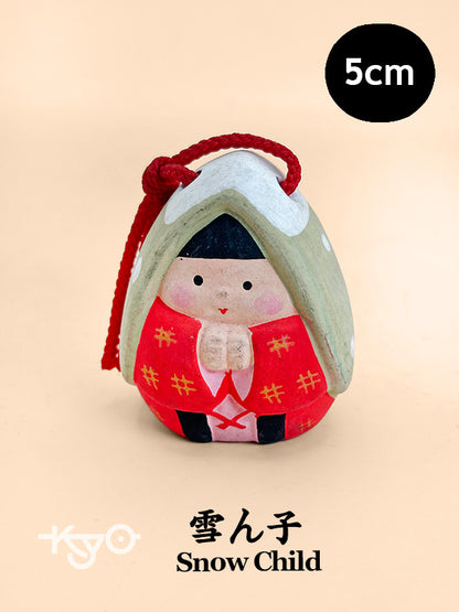 CB133 - Dorei Clay Bell Snow Child 雪ん子