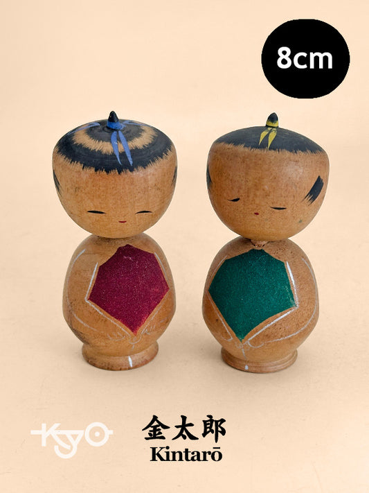 K10229 - Omiyage Kokeshi pair of Kintarō 金太郎
