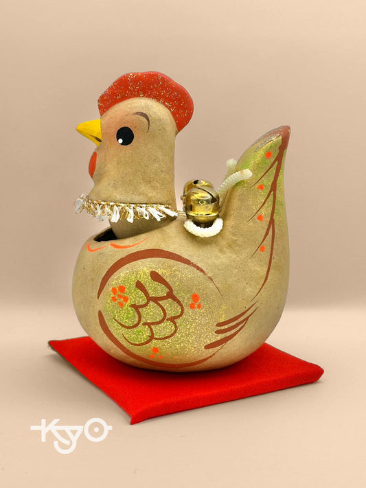 FT31 - Folk toy paper mache chicken