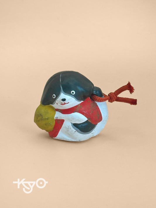 CB018 - Clay Bell Ornament Dorei Fuku-Inu 福犬
