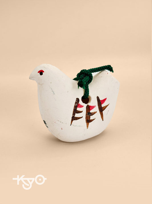 CB022 - Clay bell ornament Dorei pigeon hato 鳩