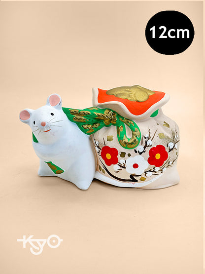 CB157 - Japan Dorei Clay Bell of Rat 鼠 土鈴