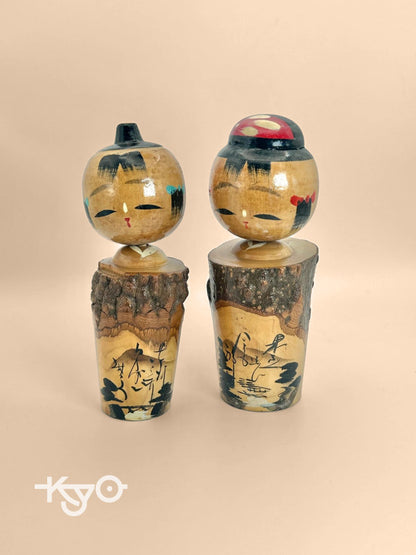 poupée kokeshi onsen omiyage vintage