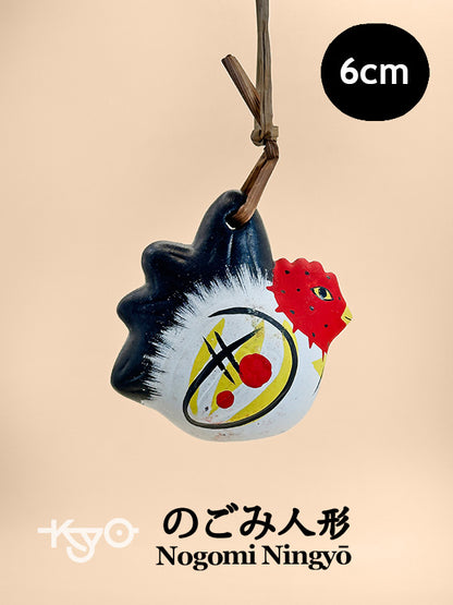 CB150 - Campana de arcilla Dorei de Rooster Nogomi Ningyō のごみ人形