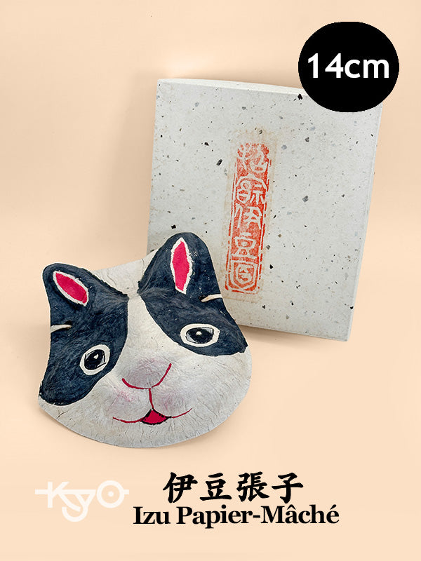 FT305 - Japón Izu Máscara de conejo de papel maché 伊豆張子