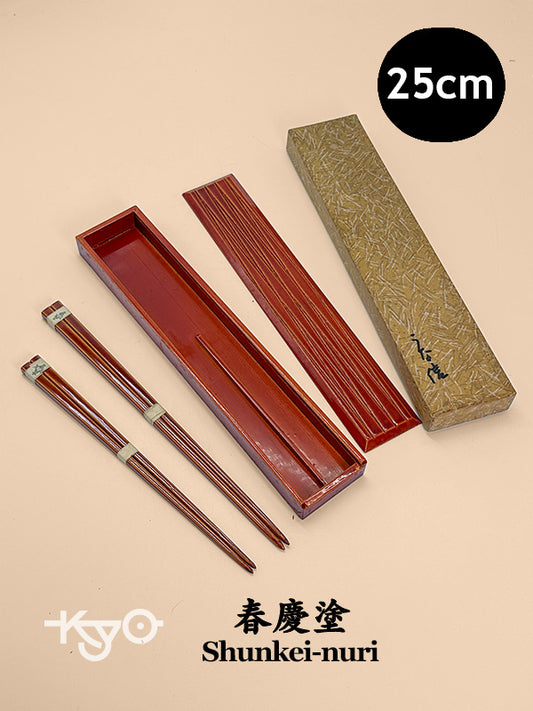 TB353 - Vintage Hida Takayama Shunkei-nuri Chopstick Box 春慶塗