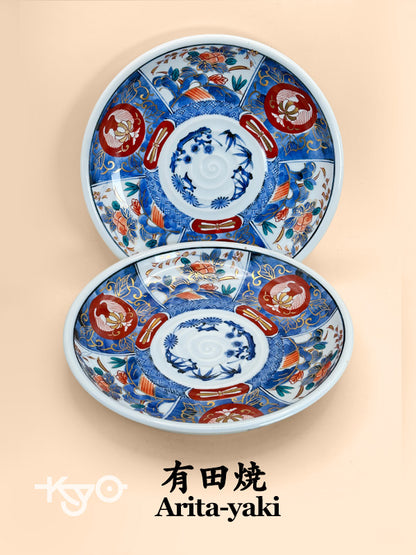 TB124 - Arita ware plates by Ryūhō Kiln 龍峰窯