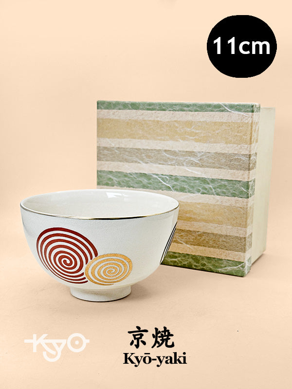 TC81 - Cuenco de matcha Chawan de Kyō-yaki 京焼