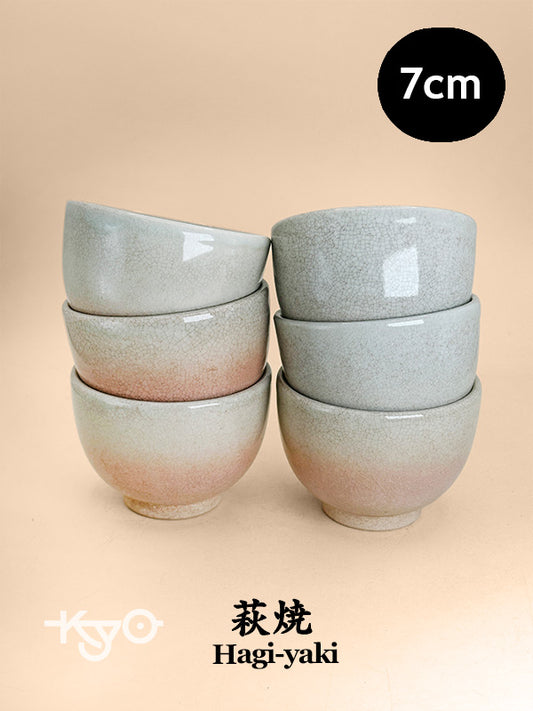 TB261 - Hagi-yaki Tea Cup set by Tenpōzan 萩焼