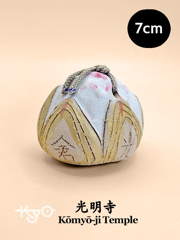 CB156 - Clochette en argile Dorei du temple Kōmyō-ji 光明寺