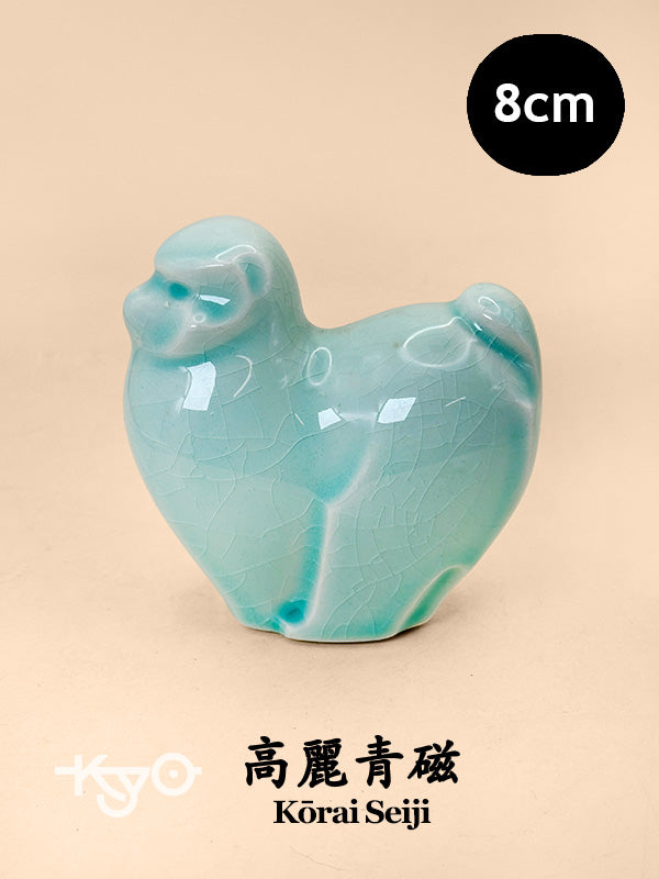 FT383 - Figurine de singe en porcelaine céladon de Goryeo 高麗青磁