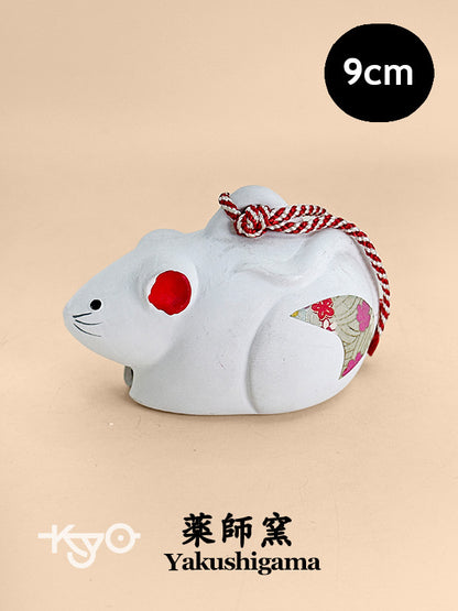 CB188 - Rat Dorei clay bell by Yakushigama 薬師窯