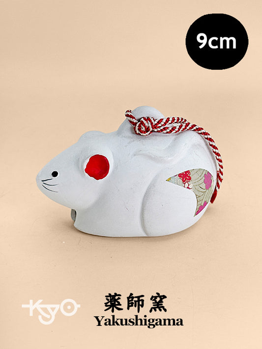 CB188 - Rat Dorei clay bell by Yakushigama 薬師窯